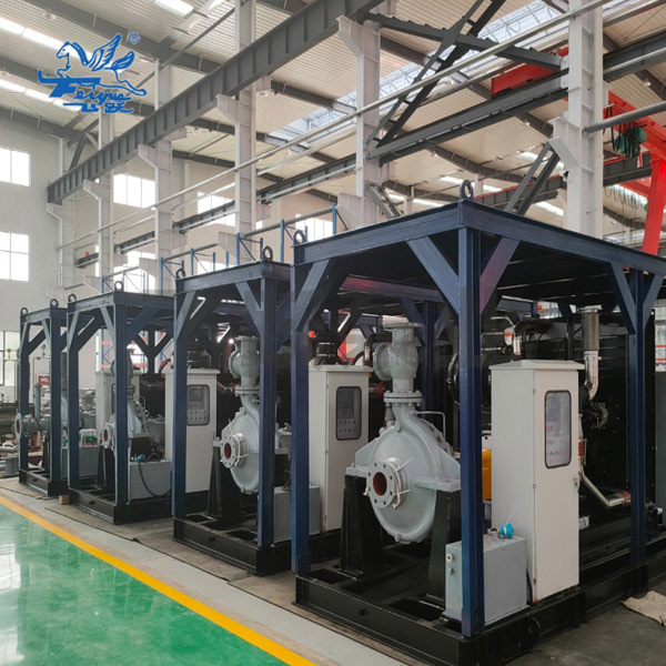 Diesel engine single-stage self-priming pump pry